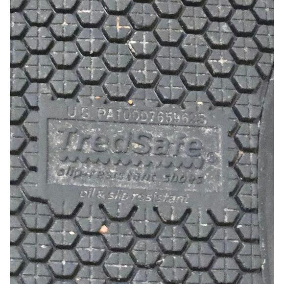 TredSafe Black Slip Resistant 9Men/10Women Work Shoe Leather - Picture 5 of 6